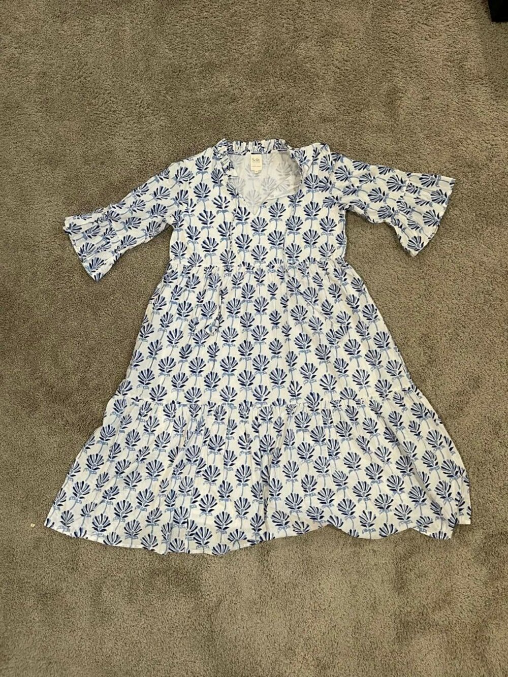 Sole Women's Floral Maxi Dress Size Md